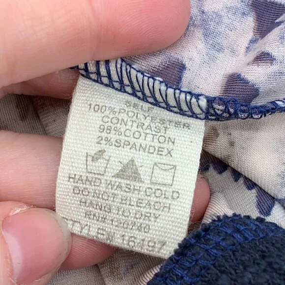 Mystree Navy Blue w/ Floral Velvet Bomber Jacket - Picture 6 of 8